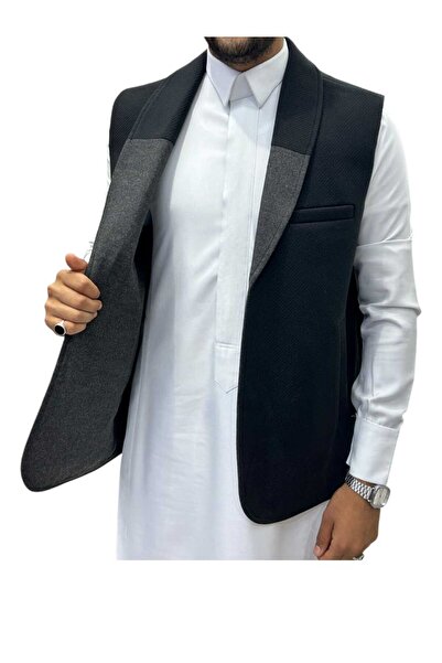 Generic Sadriya Syrian double-faced men's winter black and gray