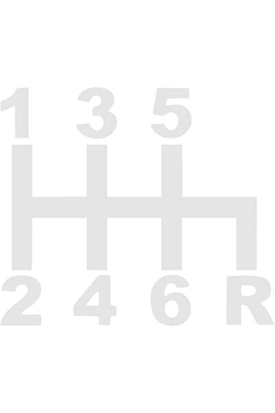 Oracal Sticker auto ''Schimbator viteze'', 20x17 cm, alb