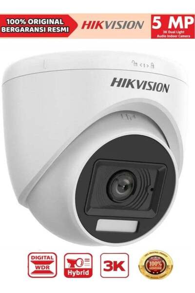 Hikvision كاميرا CCTV 3K 5MP ثنائية الإضاءة والصوت داخلية برجية (DS-2CE76K0T-...