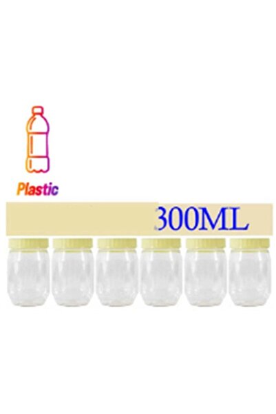 GENERIC4 Plastic jar set for storing food and spices - 6 pieces