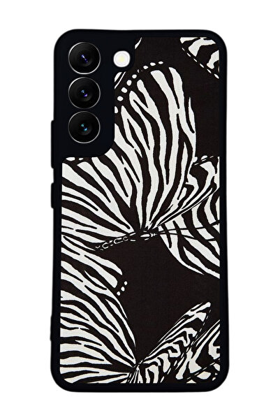 BGAKSESUAR حافظة سوداء متوافقة مع هاتف سامسونج جالاكسي S22 - سيليكون ناعم، وا...