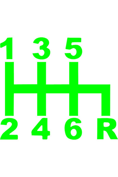 Oracal Sticker auto ''Schimbator viteze'', 20x17 cm, verde