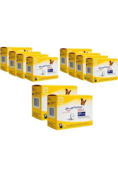 Abbott Freestyle Libre 2 Blood Glucose Monitoring Sensor Kit (Pack of 10)