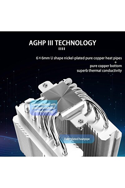 ThermalRight PA120 SE ARGB CPU Air Cooler - 6 Heatpipes, Dual 120mm PWM Fans, Aluminum, AGHP, 4-Pin