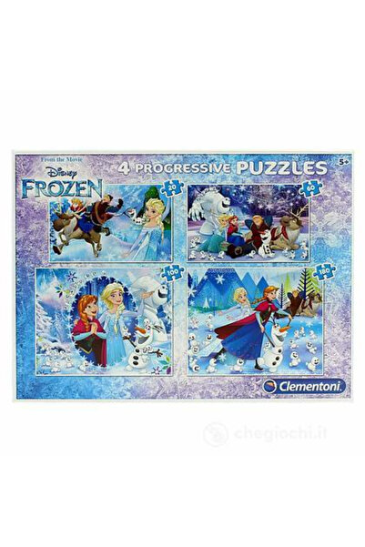 CLEMENTONI Set, Clementoni, Frozen, 4-In-1, Puzzle, 7723, For Girls, 20 x 60 ...