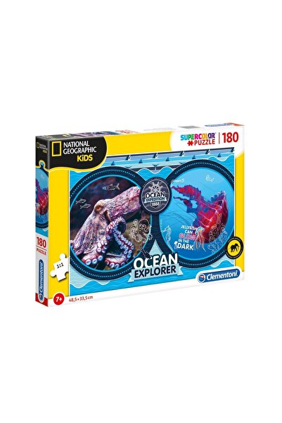 CLEMENTONI , Kids, Ocean Explorer, Puzzle, Unisex, 7+ years, 180 pcs