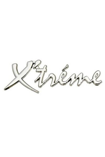 Avex Metallic car emblem, self-adhesive, model "X'TREME", Chrome finish, size, 15 x 3 cm