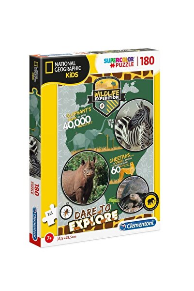 CLEMENTONI , Kids, Wildlife Expedition, Puzzle, Unisex, 7+ years, 180 pcs