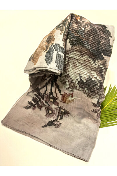 Monalisa Home 90X90 Luxurious Figured Showy Flowy Scarf