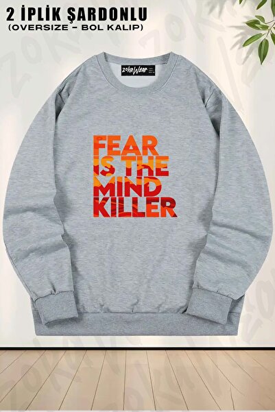 ZOKAWEAR Φούτερ Unisex Masters of Arrakis Dune με τύπωμα oversized με λαιμόκοψη