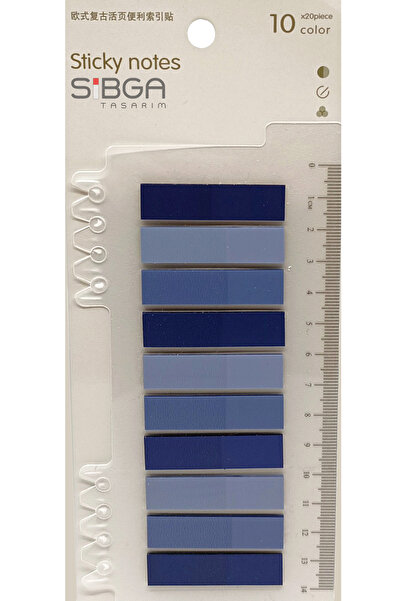 sibga tasarım Şeffaf Renkli Postit Post-it Post It. Kitap Ayracı Ayraç Postit...