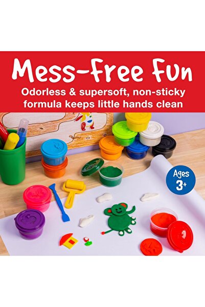 Generic Faber Castell Little Creatives Modeling Dough Set 12x50grs