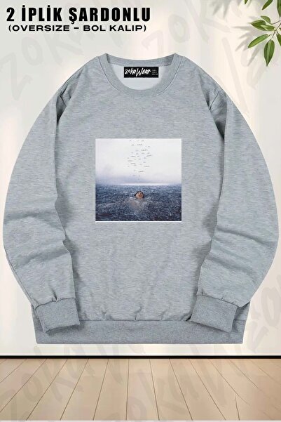 ZOKAWEAR Унисекс Wonder Shawn Mendes принт суитшърт с обширна яка