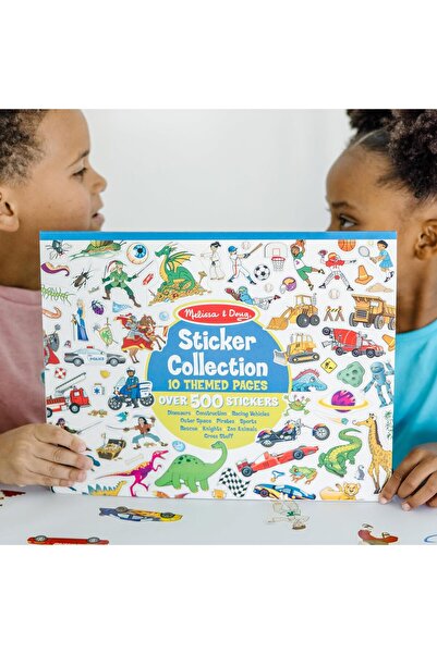Melissa & Doug Melissa and Doug 10 Themed Pages 500+ Stickers Collection Book, Blue