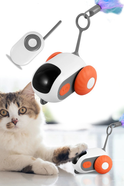 TechnoStation Uzaktan Kumandalı Robot Kedi Oyuncağı Eğlenceli Kedi Oyuncağı R...