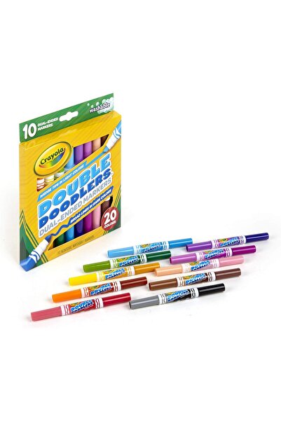 Crayola Double-Ended Washable Marker Pens, 10 Count, Multicolor