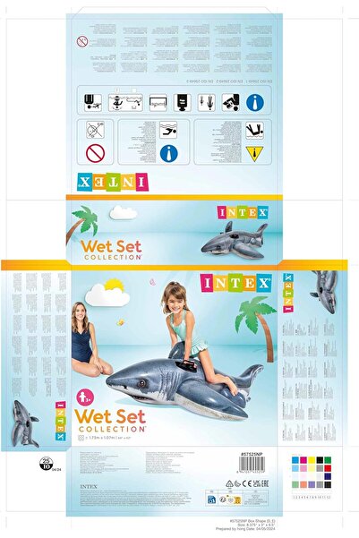 Intex Inflatable Shark Float - 173 x 107 cm