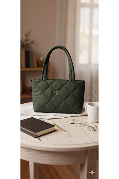 Merci Bag Kapitone Bez Omuz Çantası