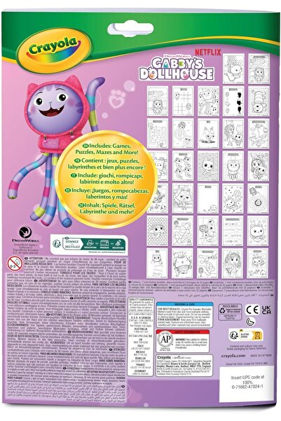 Crayola Color & Activity Pad - Gabby (32 Pages + 7 Washable Mini Markers)