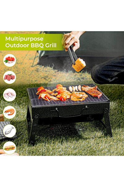 ROYALFORD Foldable Charcoal Tabletop Grill & Barbecue Stand RF10357