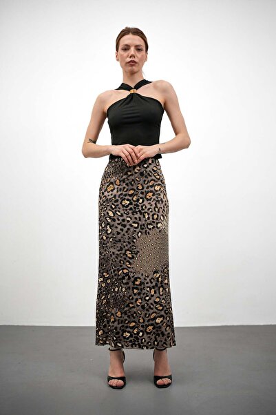 winmoda FUSTA SATIN CU MODELE - FUSTA SATIN - FUSTA LUNGĂ / COD MULTICOLOR