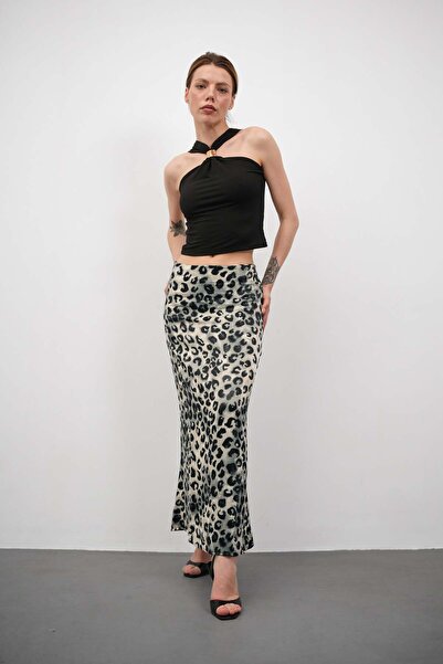 winmoda FUSTA SATIN CU MODELE - FUSTA SATIN - FUSTA LUNGĂ / COD MULTICOLOR