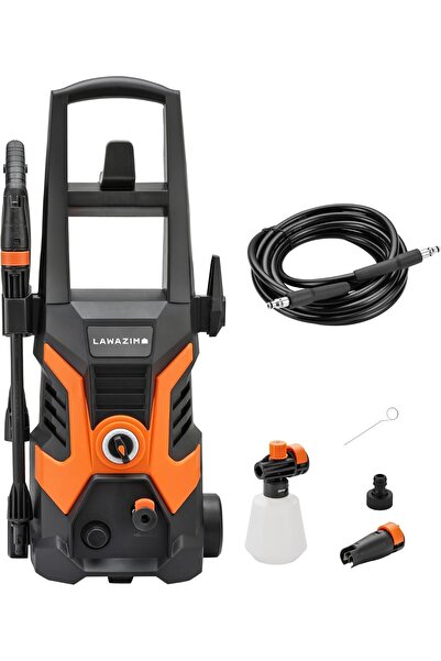 Lawazim غسالة احترافية عالية الضغط ١٣٥ بار - ١٧٠٠ واط، خرطوم ٥ أمتار، موزع صابون