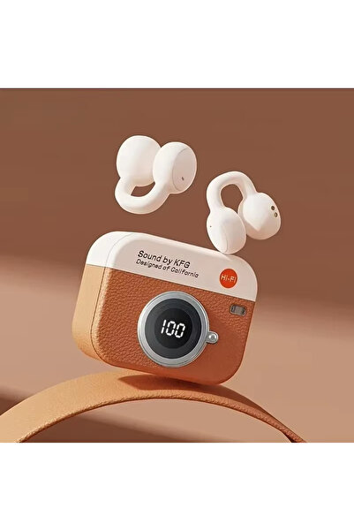 Generic TWS Wireless Bluetooth Headphones Sport Stereo Earbuds Retro Camera Style