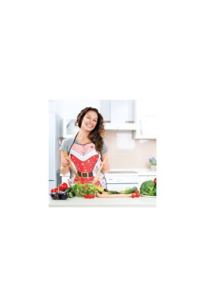 Mercaton Store Christmas Apron for Women - Festive Pattern - Polyester