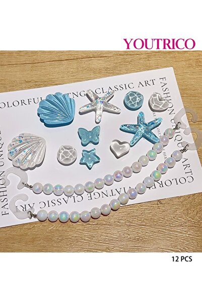 Youtrico Cute 3D Jibbitz Charms for Girls - Slipper Ornament Set