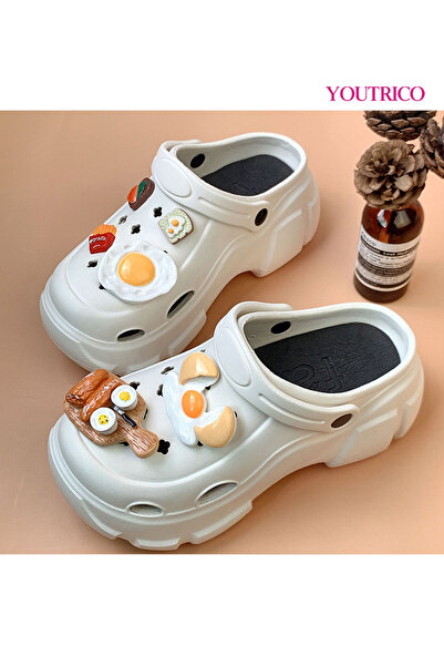 Youtrico Cute 3D Jibbitz Charms for Girls - Slipper Ornament Set