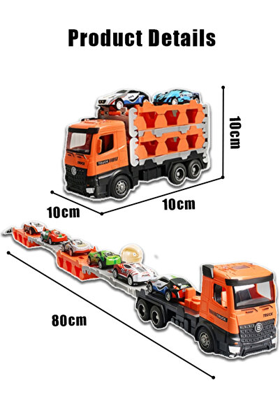 Generic alloy car track toy set with catapult, foldable racing tracks & parking slots ( 50pcs alloy cars )