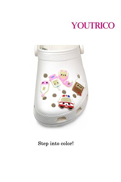 Youtrico Cute Glow-in-the-Dark Jibbitz Charms for Crocs - Slipper Ornament Set