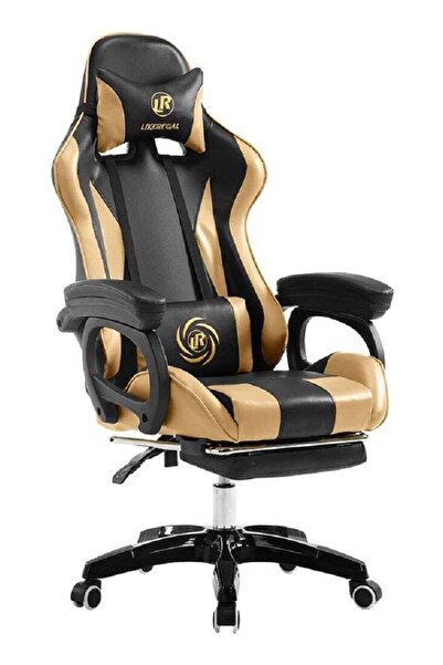 sharpdo كرسي ألعاب فولاذي رائع من LIKEREGAL - ذهبي