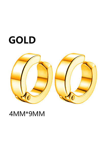 Choice 1 Pair-Gold 1 pair Fashion Ear Clip Non Piercing Earrings Fake Earring...