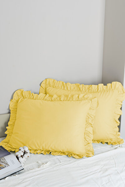 Magnolia 1 Piece Pillowcase 100% Cotton Ruffled 50X70Cm |   Suitable for Bedding Sets and Duvet Covers
