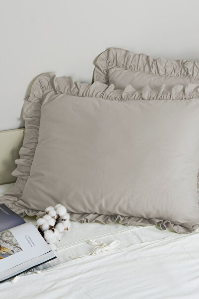 Magnolia 1 Piece Pillowcase 100% Cotton Ruffled 50X70Cm |   Suitable for Bedding Sets and Duvet Covers