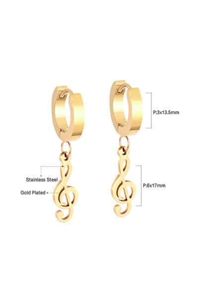 Choice 260G LUXUSTEEL Punk Style Geometric Triangle Black Oil Drop Earrings Women's Men's Stainless Steel D