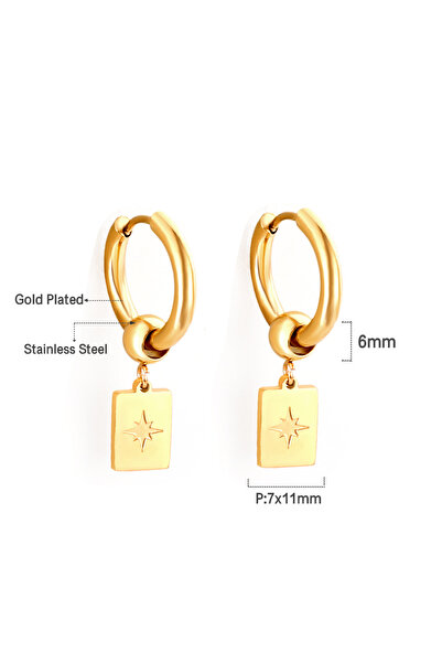 Choice 520 LUXUKISSKIDS Statement Woman Drop Earrings Green Heart Shape White Acrylic Pendients Stainless S