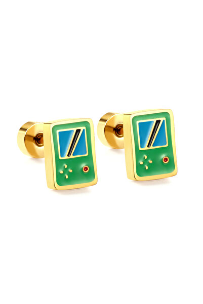 Choice 202G LUXUKISSKIDS Cute Surgical Studs Earrings For Woman/Girls Gifts Stainless Steel Camera Duck Air