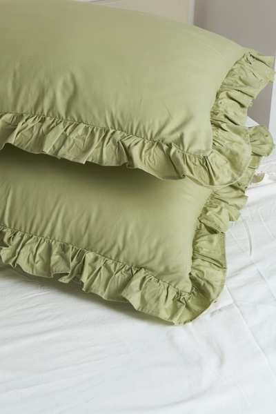 Magnolia 1 Piece Pillowcase 100% Cotton Ruffled 50X70Cm |   Suitable for Bedding Sets and Duvet Covers