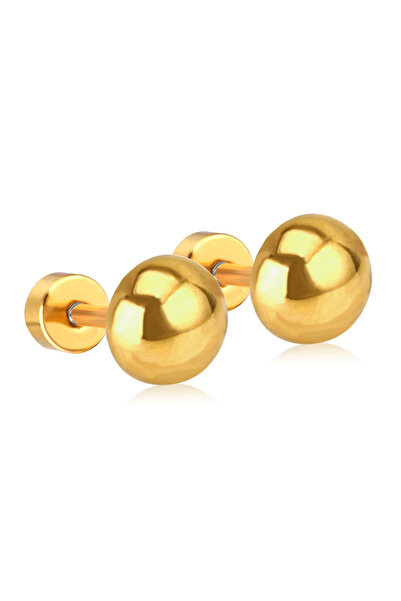 Choice 7mm gold LUXUSTEEL Punk Stainless Steel Earrings For Men Women Semicir...