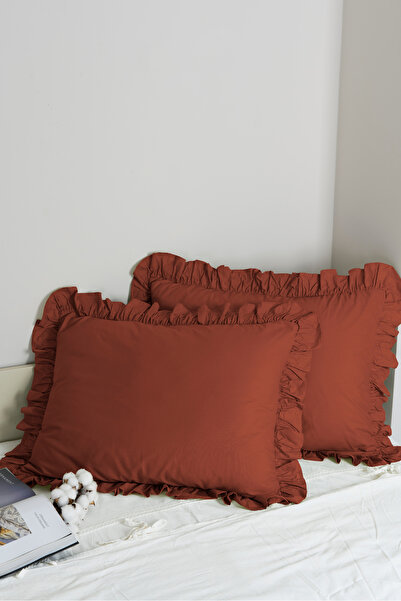 Magnolia 1 Piece Pillowcase 100% Cotton Ruffled 50X70Cm |   Suitable for Bedding Sets and Duvet Covers