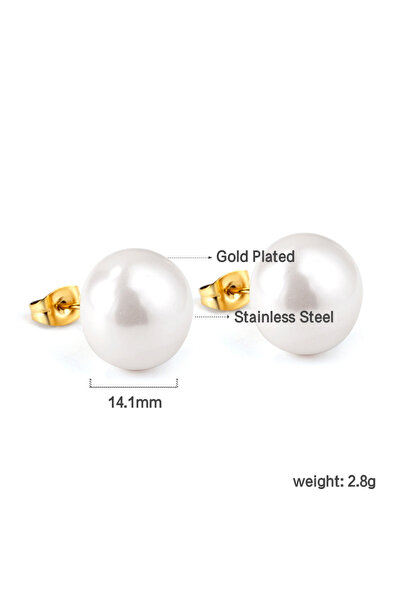 Choice EA57710AG LUXUSTEEL أقراط متدلية بسيطة من اللؤلؤ الصناعي للنساء أنيقة ...