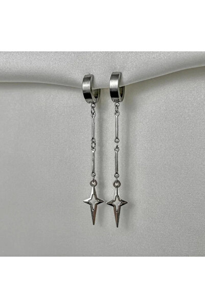 Choice WA0809-1 Y2k Gothic Hottie Stainless Steel Rivets Hoop Earrings Women Hip Hop Punk Teeth Heart Bow S