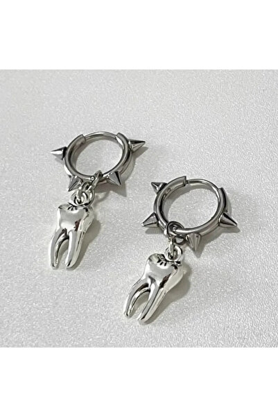 Choice أقراط دائرية من الفولاذ المقاوم للصدأ بمسامير من طراز Y2K WA4424-1 للن...