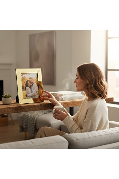 Efendioğlu Craft Fotoğraf Çerçevesi Ahşap Masaüstü Çerçeve 10x15 Pleksi Anı Çerçevesi