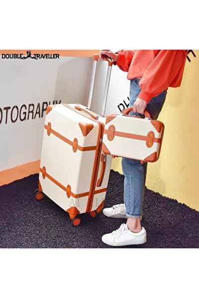 ZAAPPY Vintage Hard Shell Lightweight ABS 24 Inch (20-25kg) Luggage - Retro Classic Suitcase