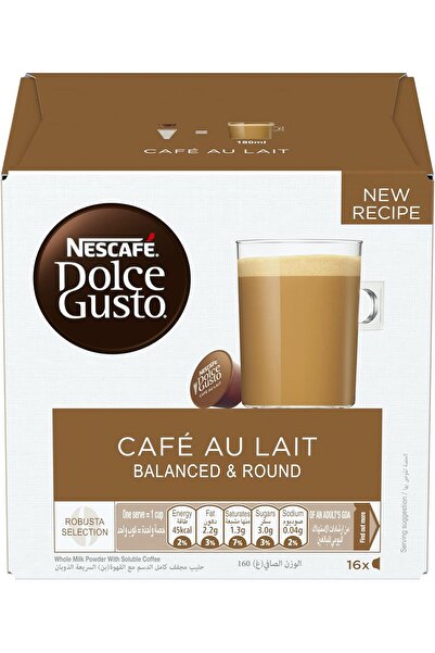 Nescafé Dolce Gusto NESCAFÉ DOLCE GUSTO Cafe Au Lait Coffee Capsules - 16 Capsules, Brown