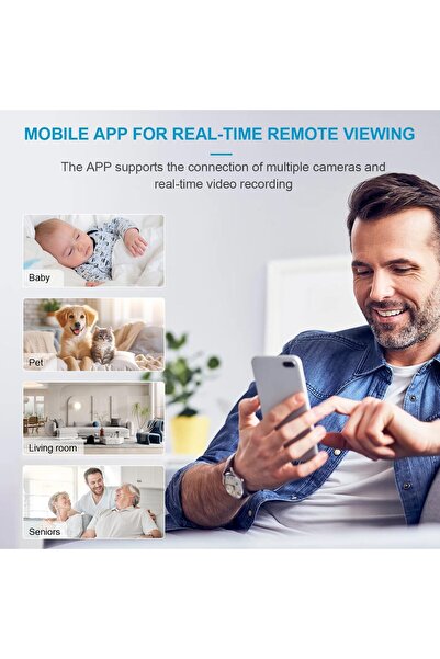 RADIOTRONICS AOBOCAM A18 Mini 4K HD WiFi Indoor Battery Security Camera (Motion Detection, Night Vision)